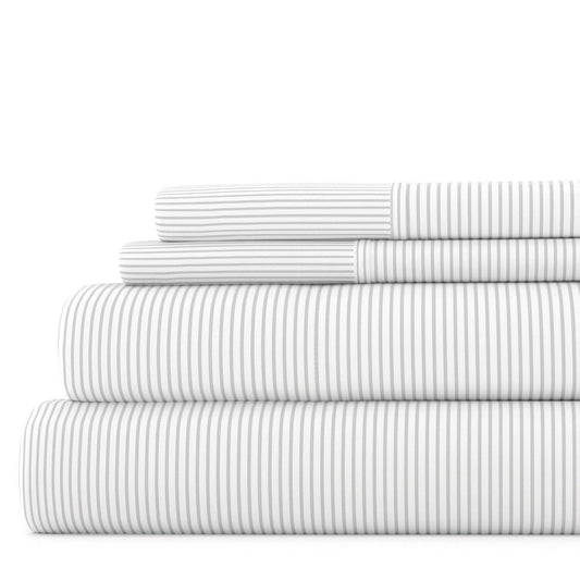 Premium Pinstriped 4pc Sheet Set