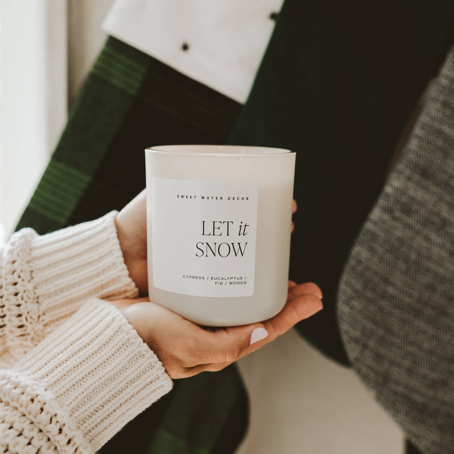 Let It Snow Candle