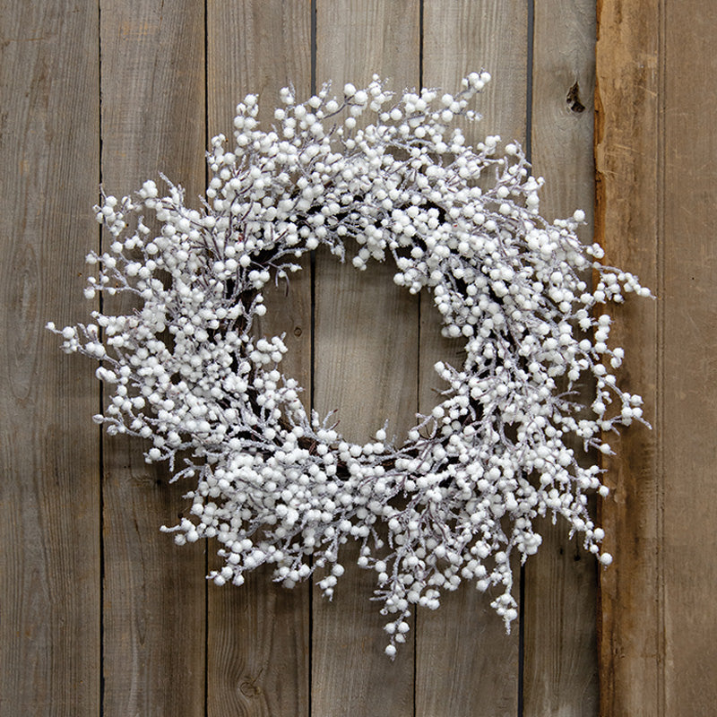 Snowball Glittered Wreath