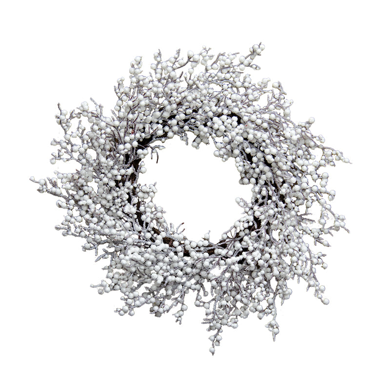 Snowball Glittered Wreath