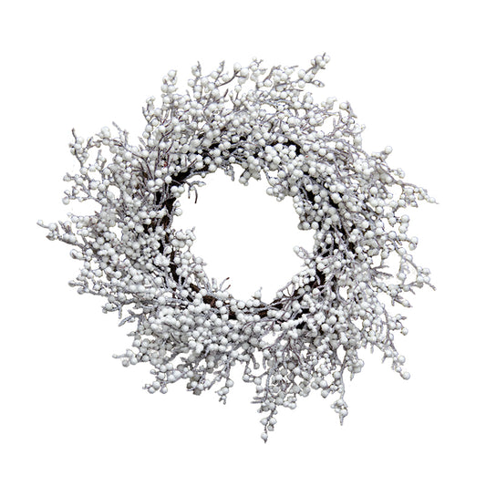 Snowball Glittered Wreath