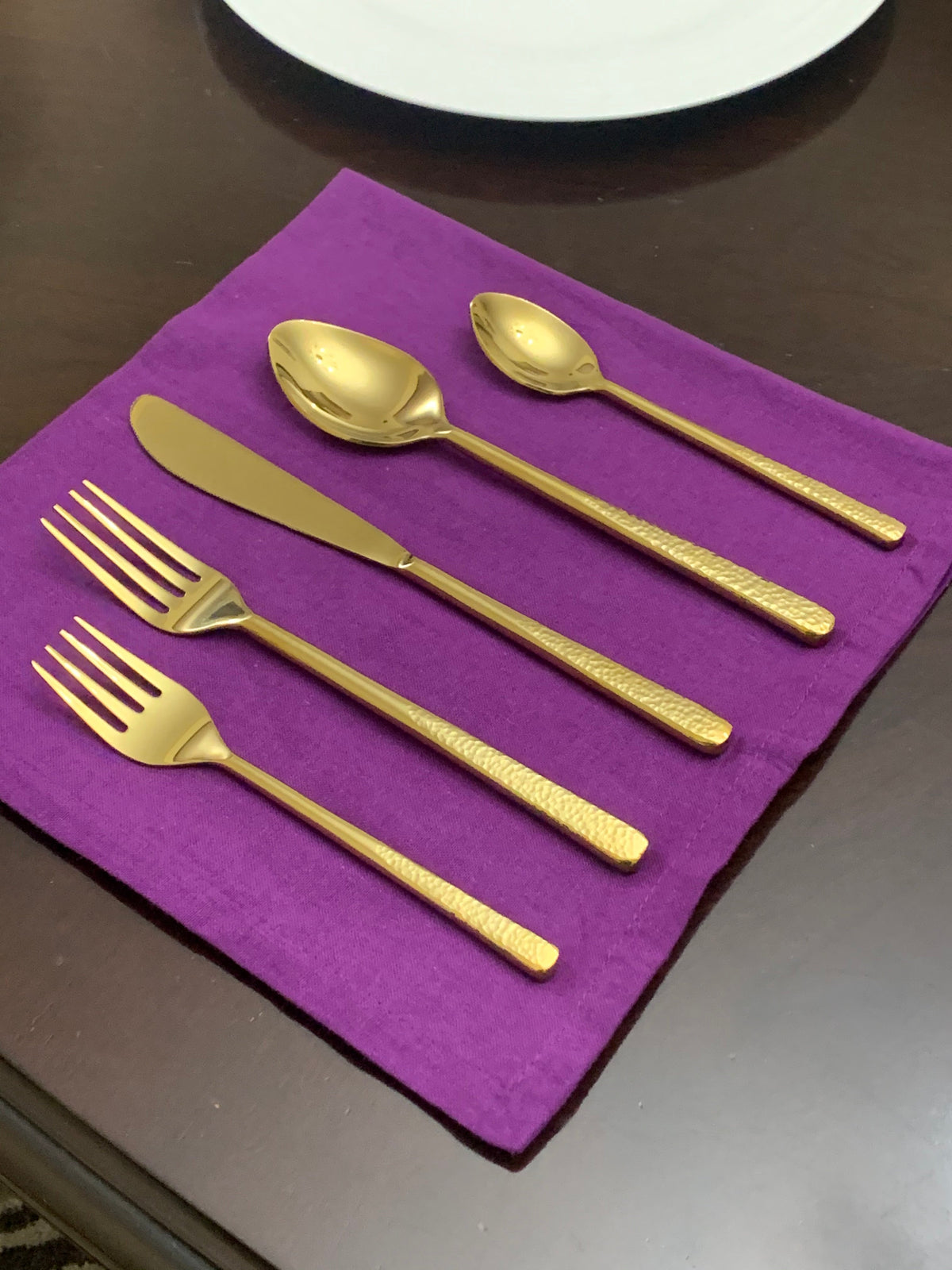 Vibhsa 20 Piece Gold Flatware Set, Service for 4-Shiny (Online Exclusive)