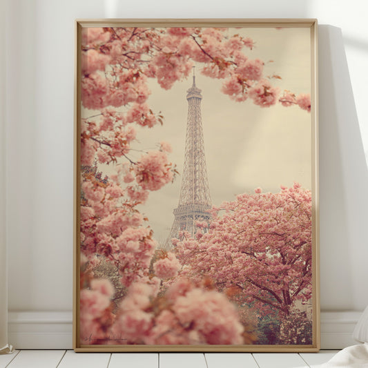 Petals Dance Beneath Parisian Skies  (Online Exclusive)