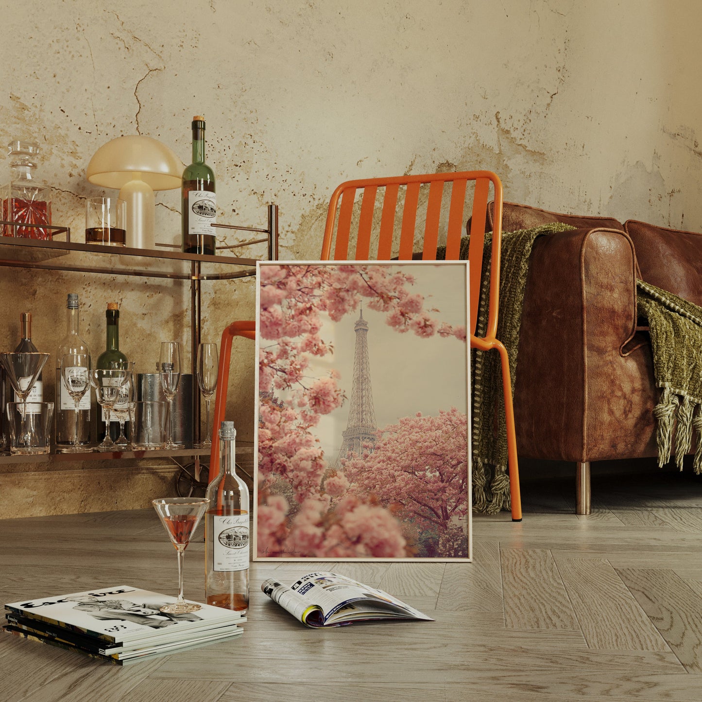 Petals Dance Beneath Parisian Skies  (Online Exclusive)