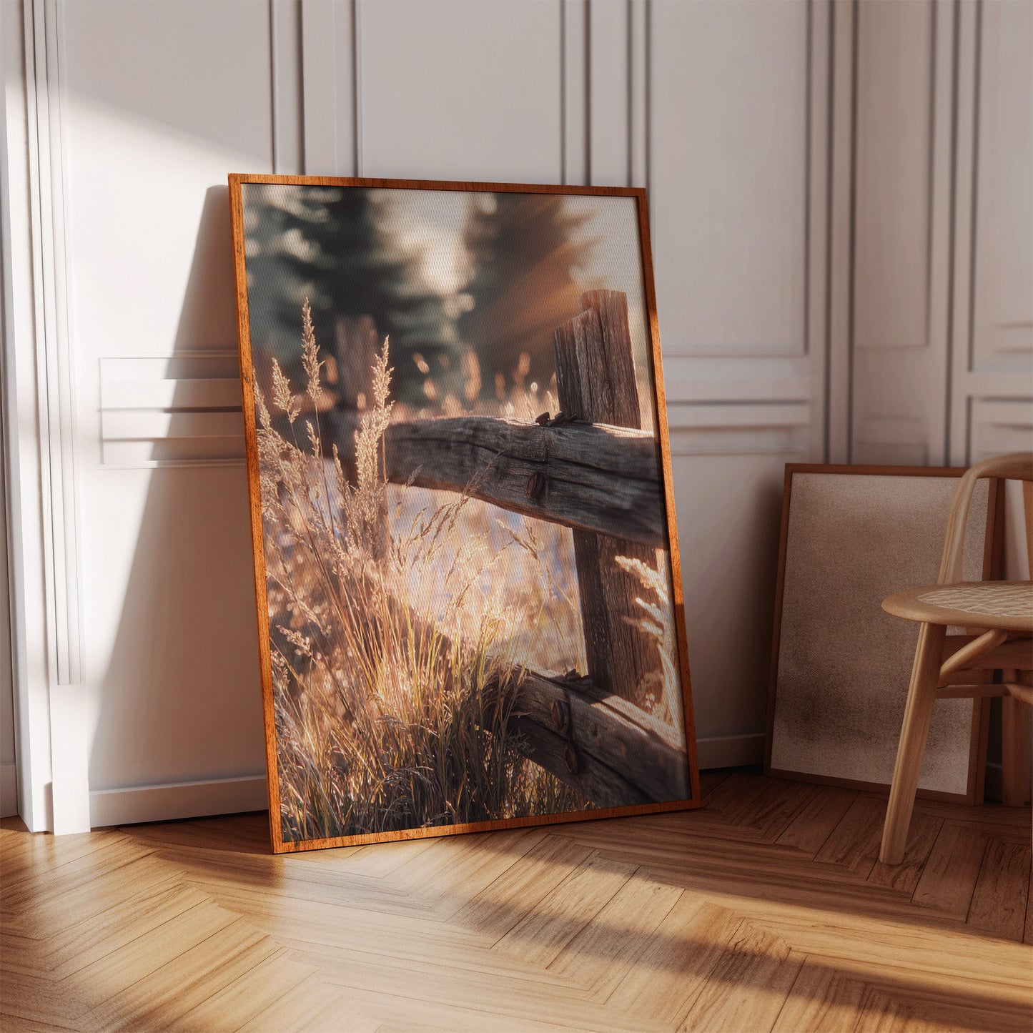 Golden Light on Weathered Wood (Online Exclusive)