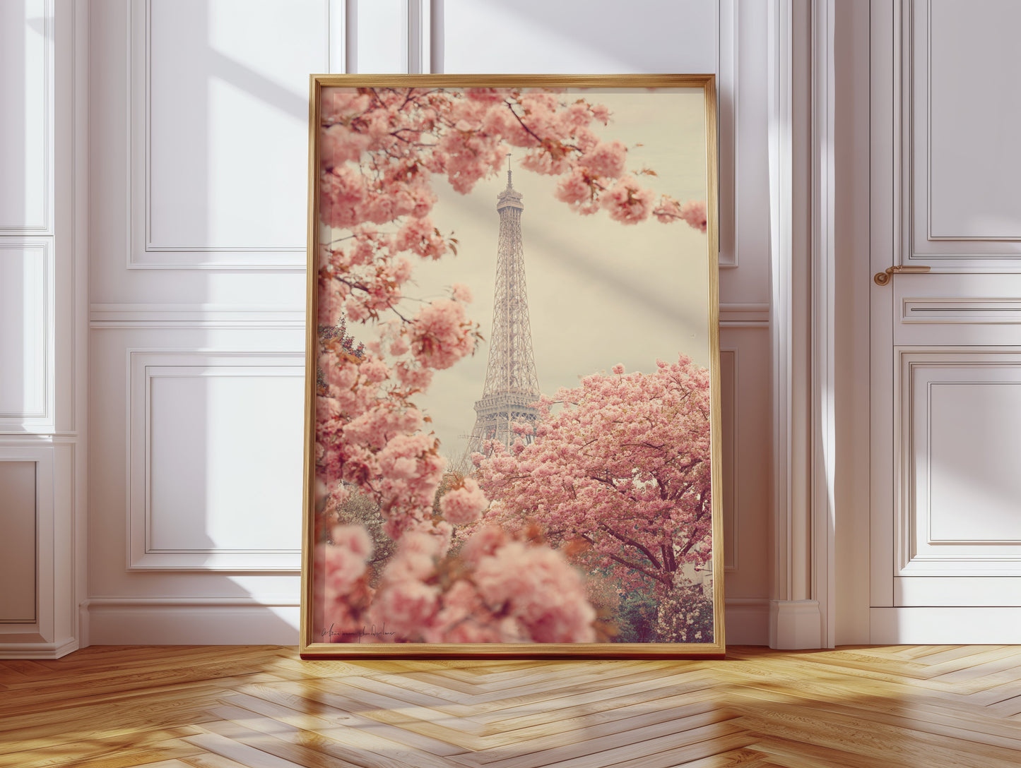 Petals Dance Beneath Parisian Skies  (Online Exclusive)