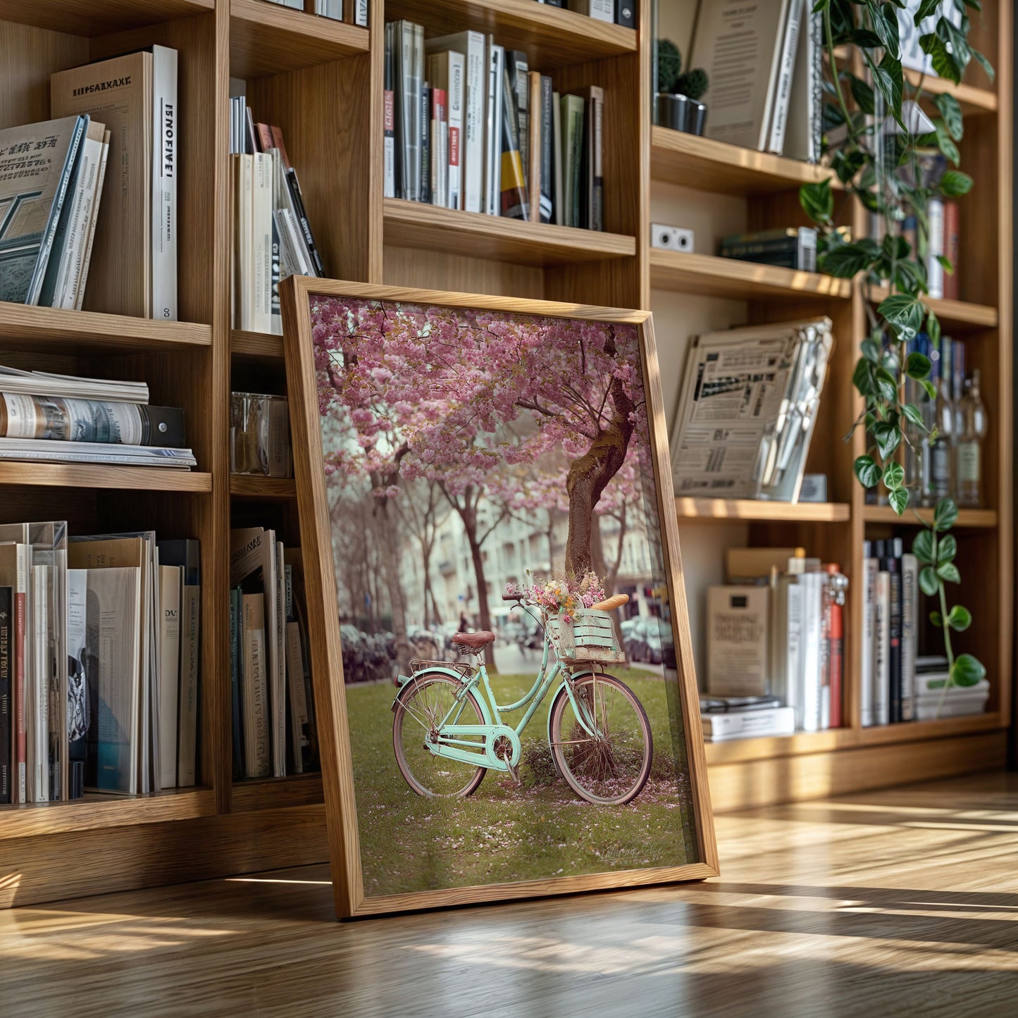 Bicycle Beneath Blossoming Canopy (Online Exclusive)