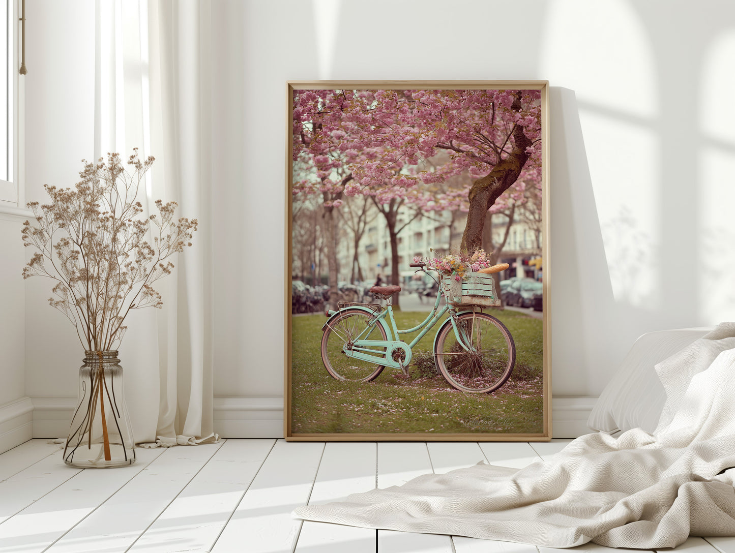 Bicycle Beneath Blossoming Canopy (Online Exclusive)