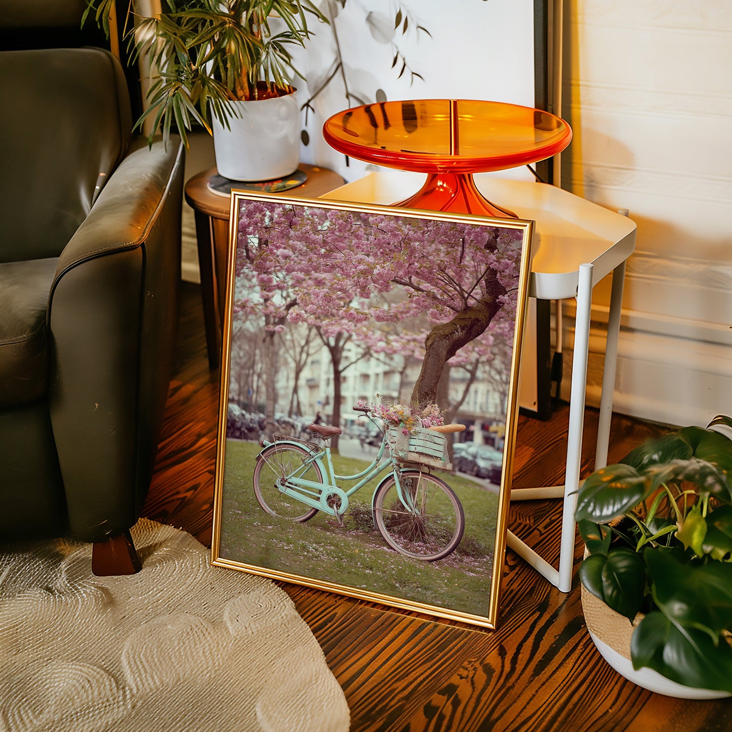 Bicycle Beneath Blossoming Canopy (Online Exclusive)