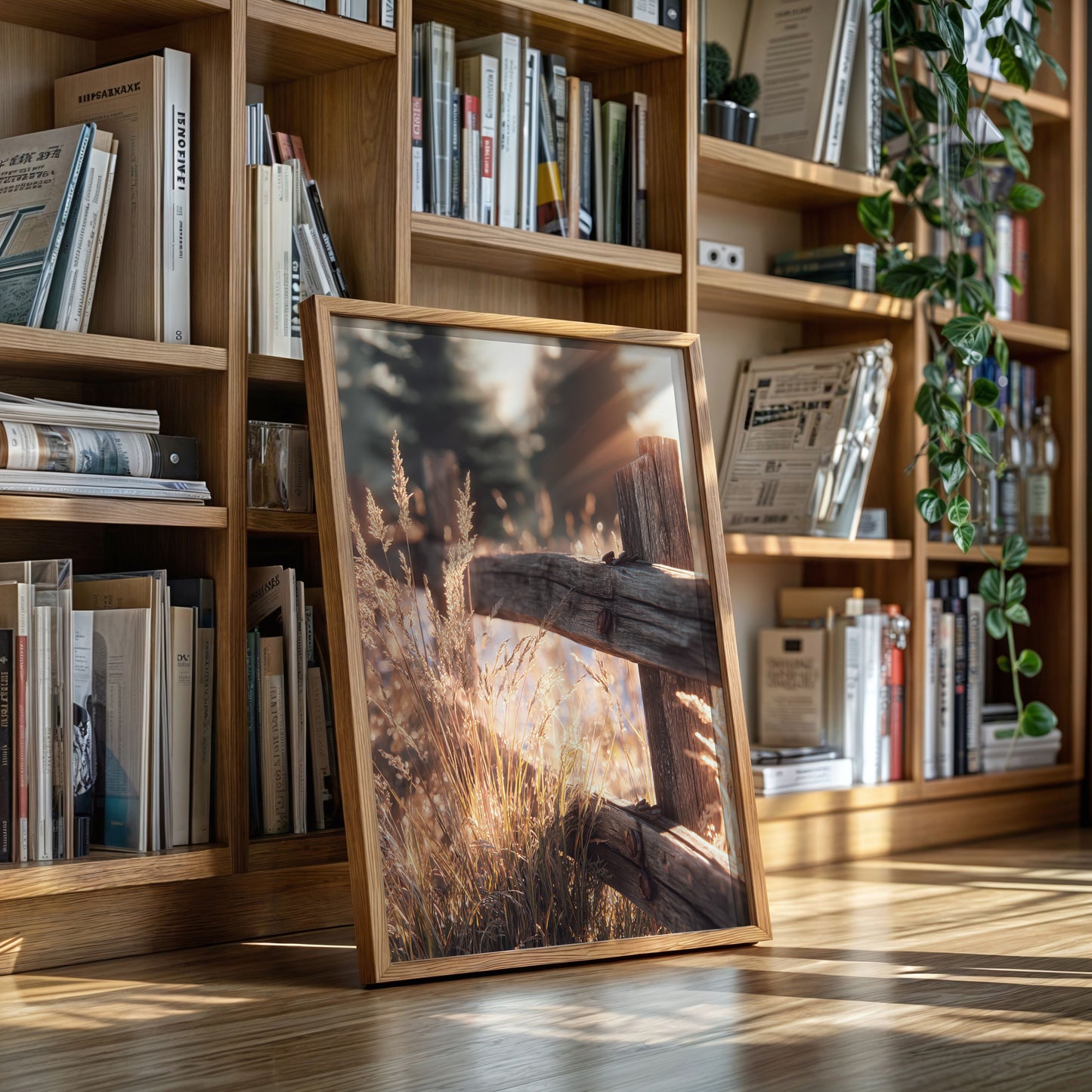 Golden Light on Weathered Wood (Online Exclusive)