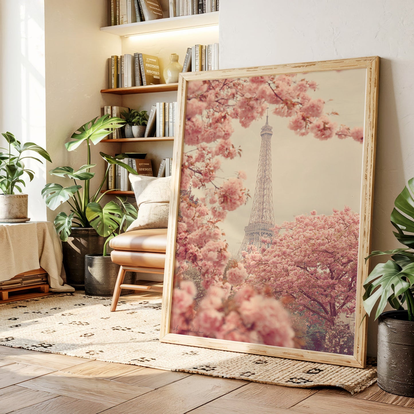 Petals Dance Beneath Parisian Skies  (Online Exclusive)