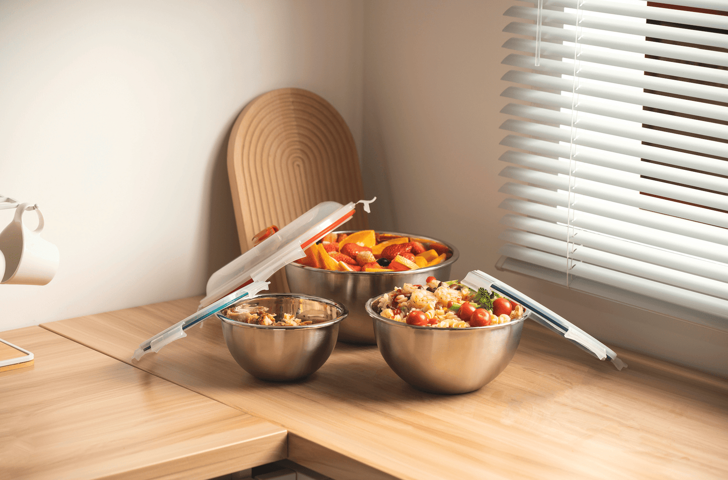 Mix & Carry Stainless Steel Bowl Set (Online Exclusive)