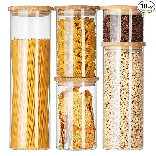 Glass Canister Set & Bamboo Lid (Online Exclusive)