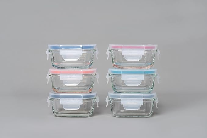 Mini Glass Container Set - Rectangular (Vanilla) (Online Exclusive)