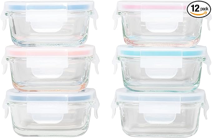 Mini Glass Container Set - Rectangular (Online Exclusive)
