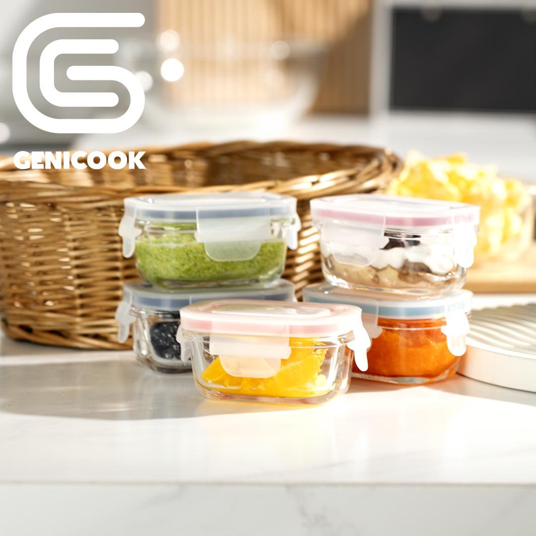 Mini Glass Container Set - Rectangular (Online Exclusive)