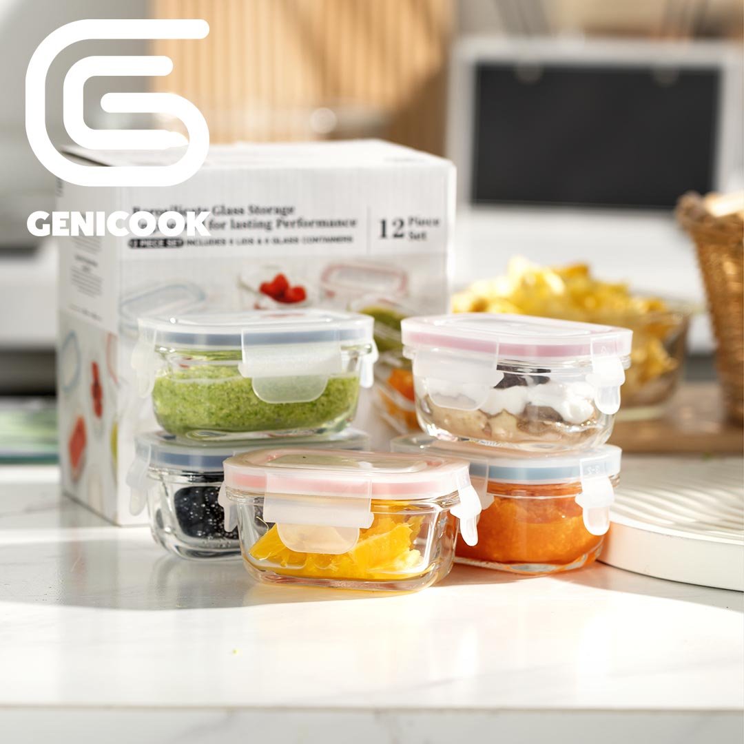 Mini Glass Container Set - Rectangular (Online Exclusive)