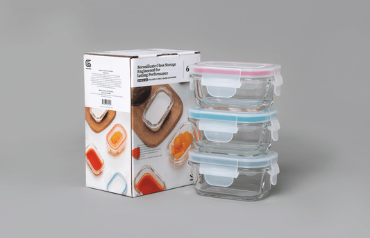 Mini Glass Container Set - Rectangular (Online Exclusive)
