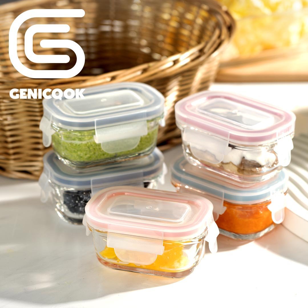 Mini Glass Container Set - Rectangular (Online Exclusive)