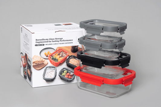 Glass Containers & Lids - Rectangular (Online Exclusive)