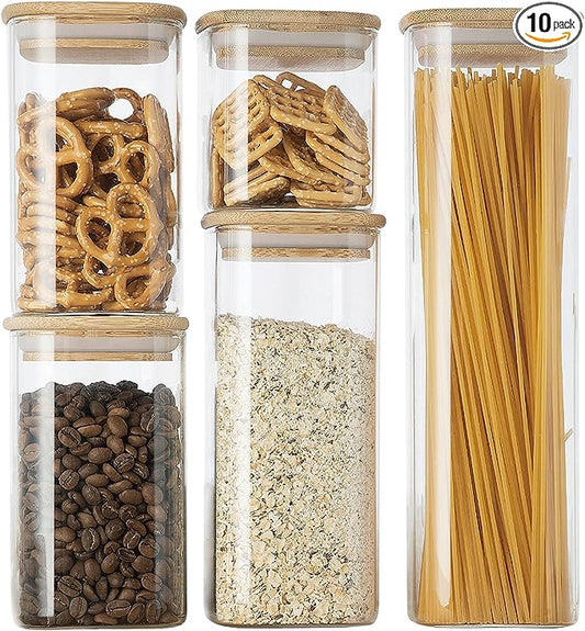 Glass Canister Set & Bamboo Lid (Online Exclusive)
