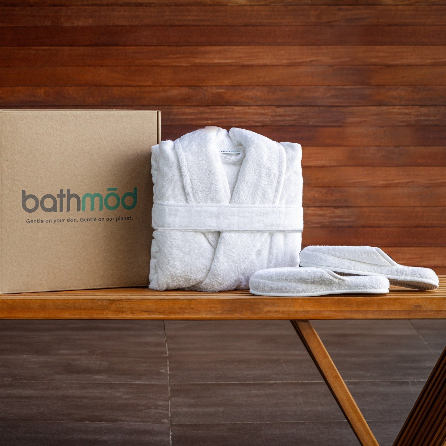 Luxury Organic Bathrobe & Slipper Set  (Online Exclusive)