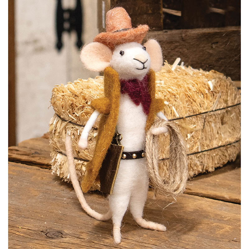 Cowboy Mouse Ornament