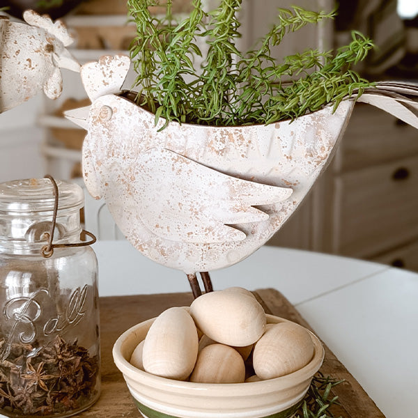 Indoor/Outdoor Distressed Hen Planter, Choose Your  Style (Online Exclusive)