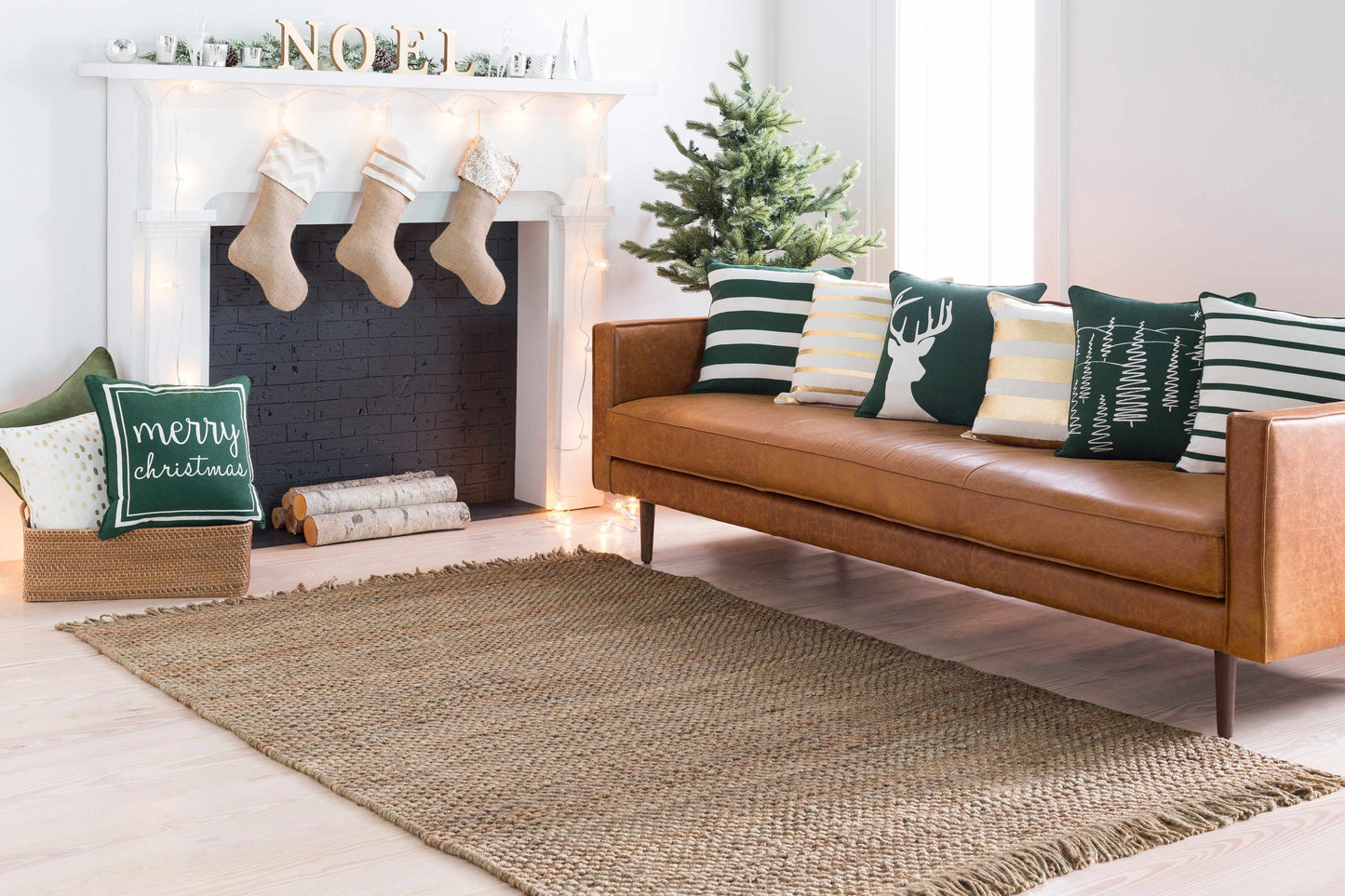 Hovland Hand Woven Natural Jute Rag Rug - Clearance  (online exclusive