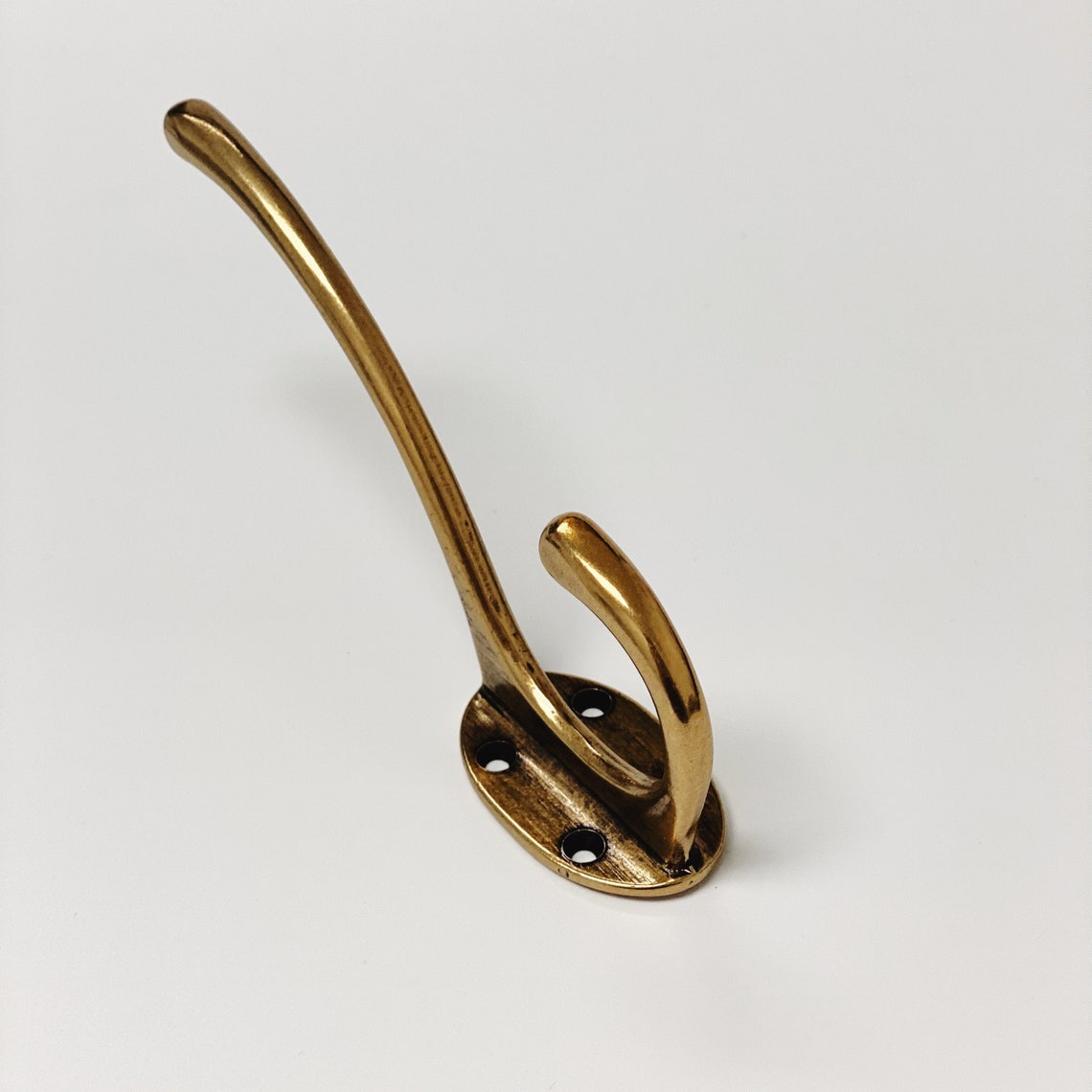 Antique Brass "Capri" Large Modern Wall Hat and Coat Hook (Online Exclusive)