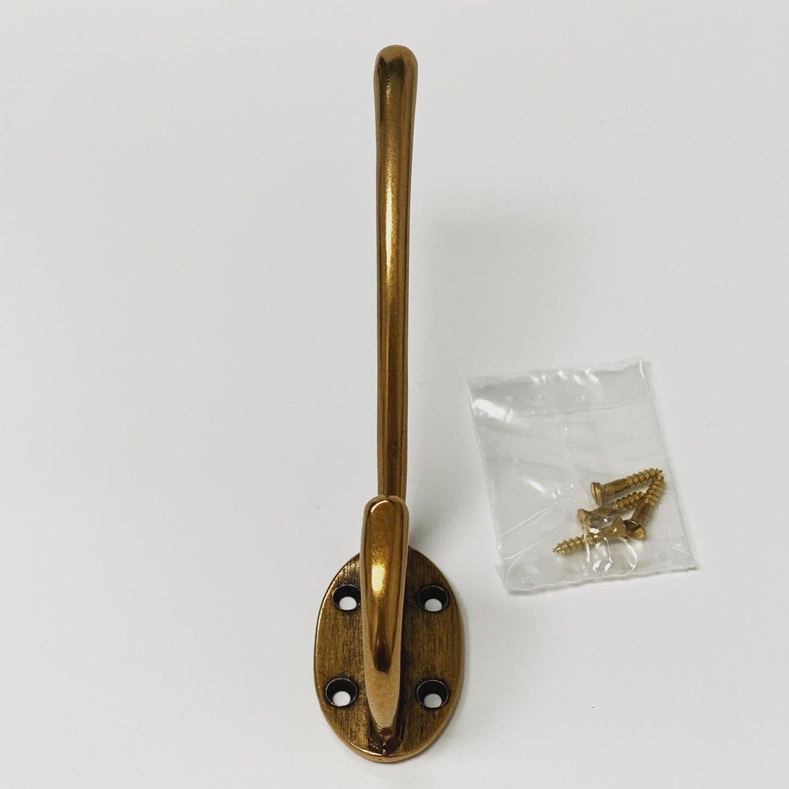 Antique Brass "Capri" Large Modern Wall Hat and Coat Hook (Online Exclusive)
