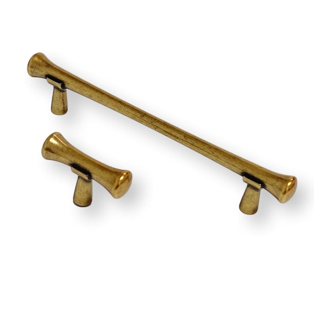 Hourglass "Tuscany" Drawer Pulls and Knobs in Antique Brass (Online Exclusive)