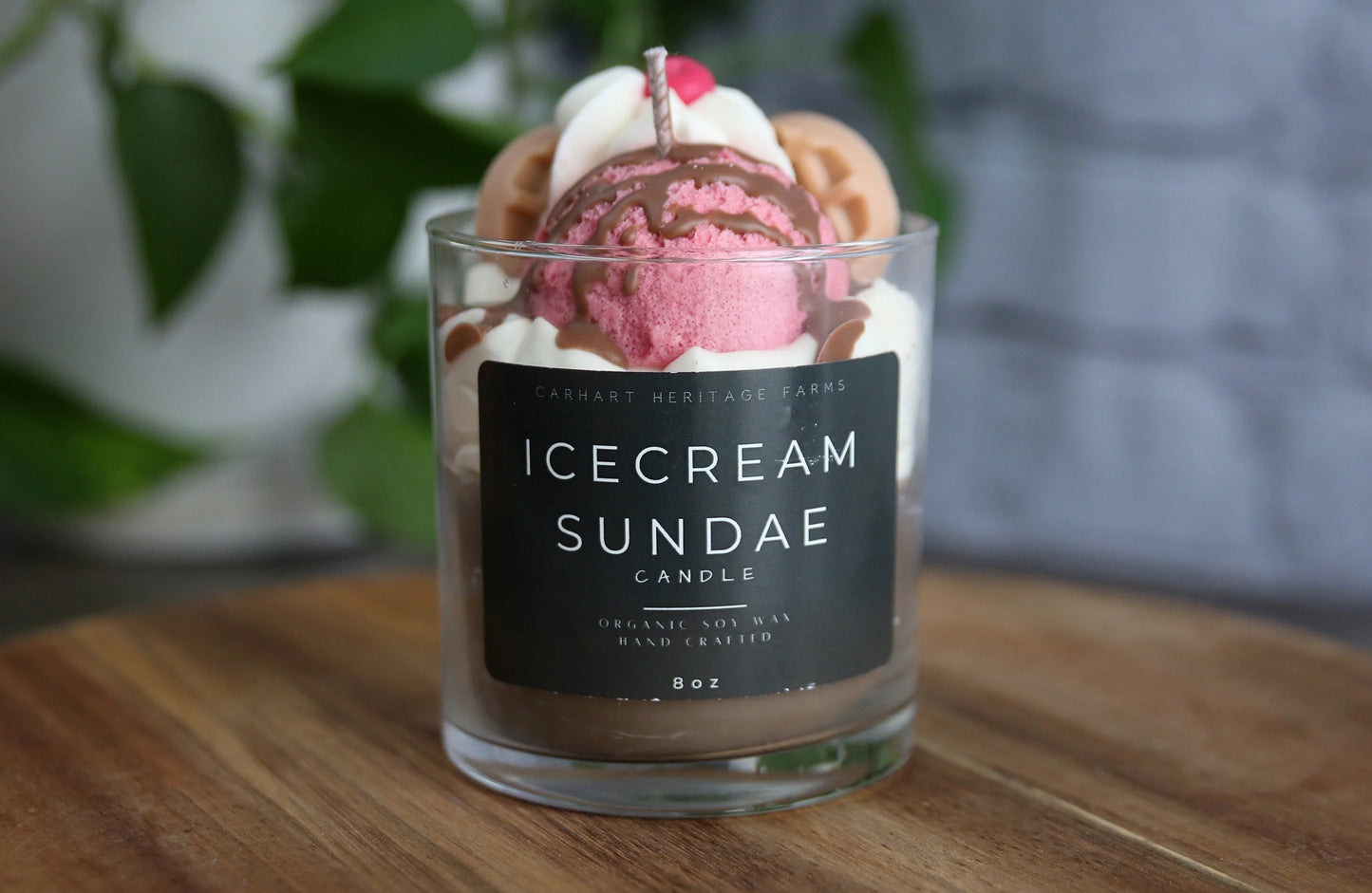 Ice Cream Sundae Candle