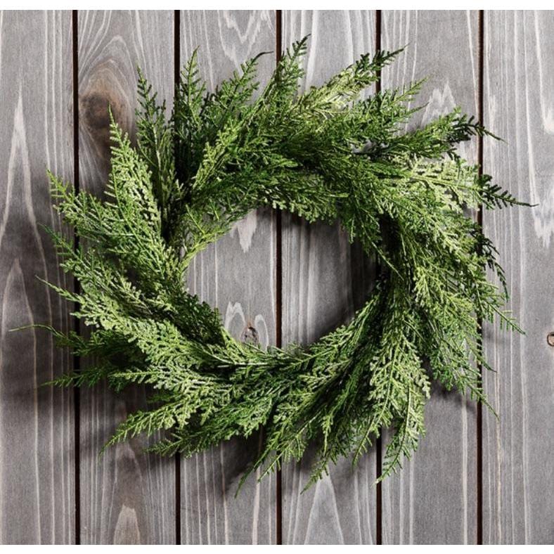 12" Faux Cedar Wreath CW1 (Online exclusive)