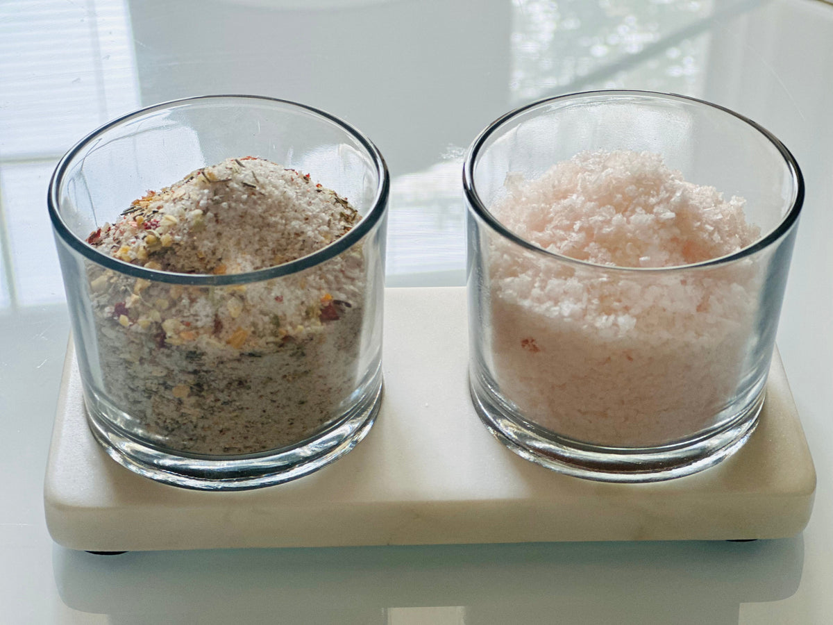 Glass + Marble Salt Cellar (Online Exclusive)