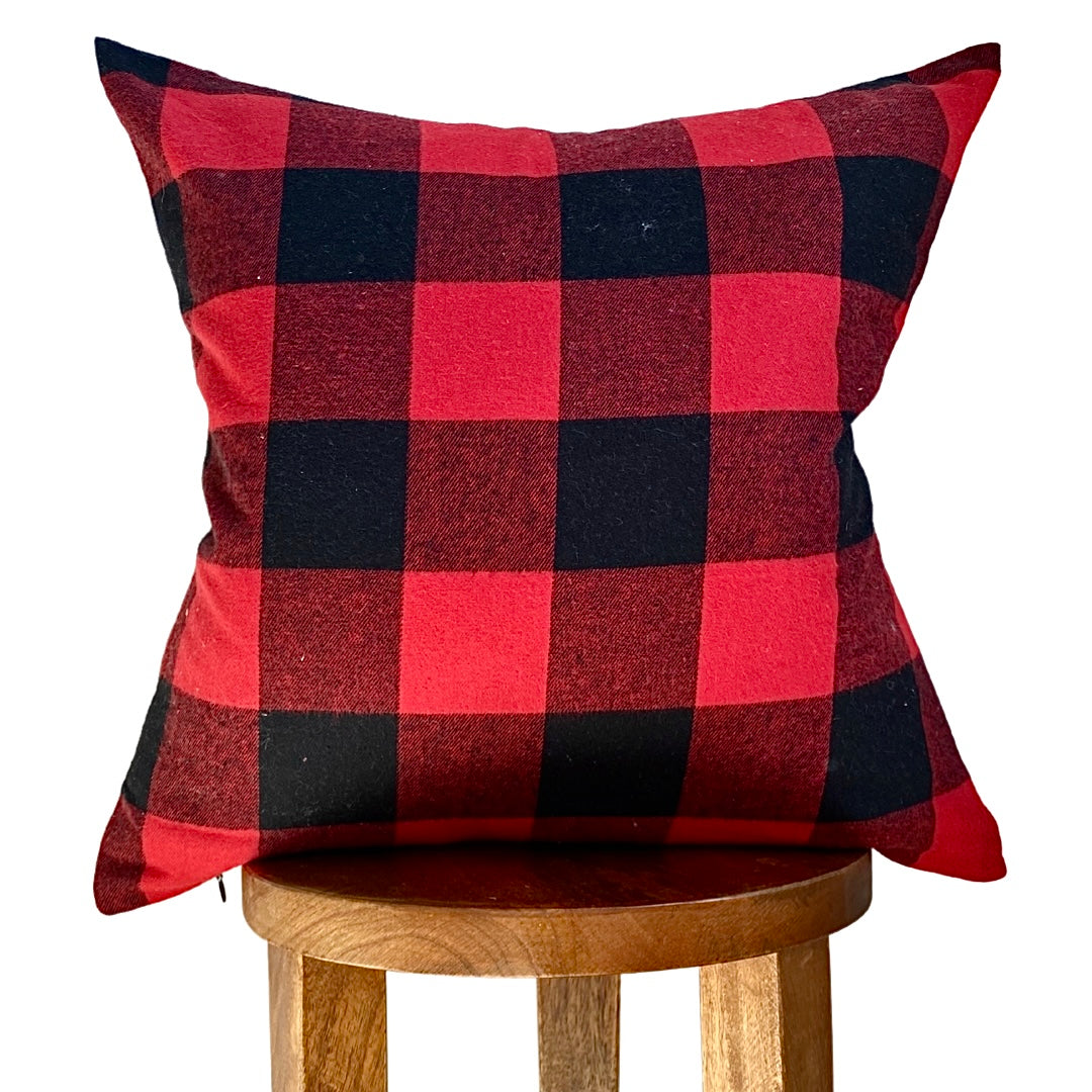 Red Buffalo Plaid Pillow Cover  (Online Exclusive)