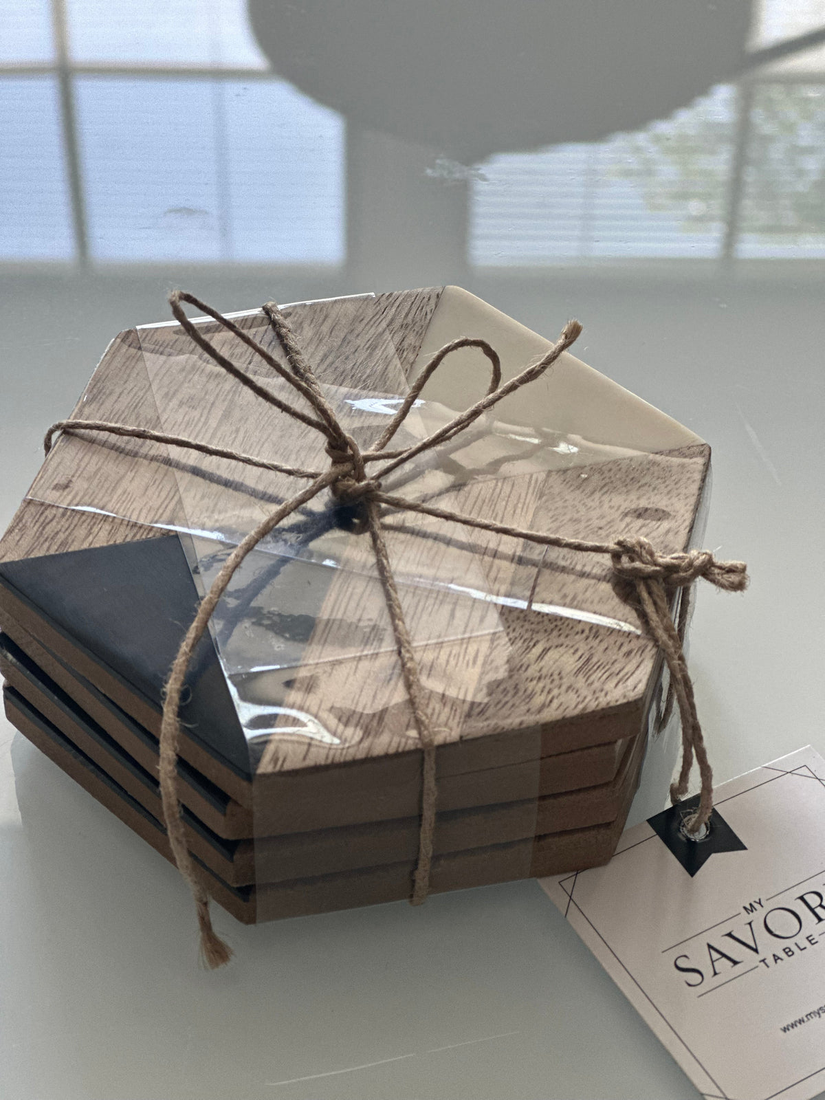 Mango + Hexagon Coasters (Online Exclusive)