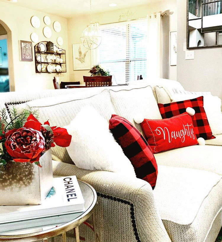 Red Buffalo Plaid Pillow Cover  (Online Exclusive)