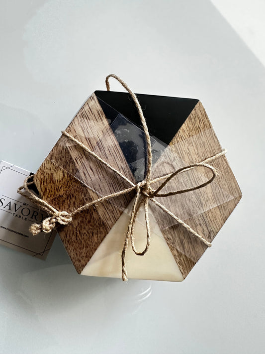 Mango + Hexagon Coasters (Online Exclusive)