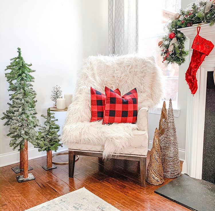 Red Buffalo Plaid Pillow Cover  (Online Exclusive)