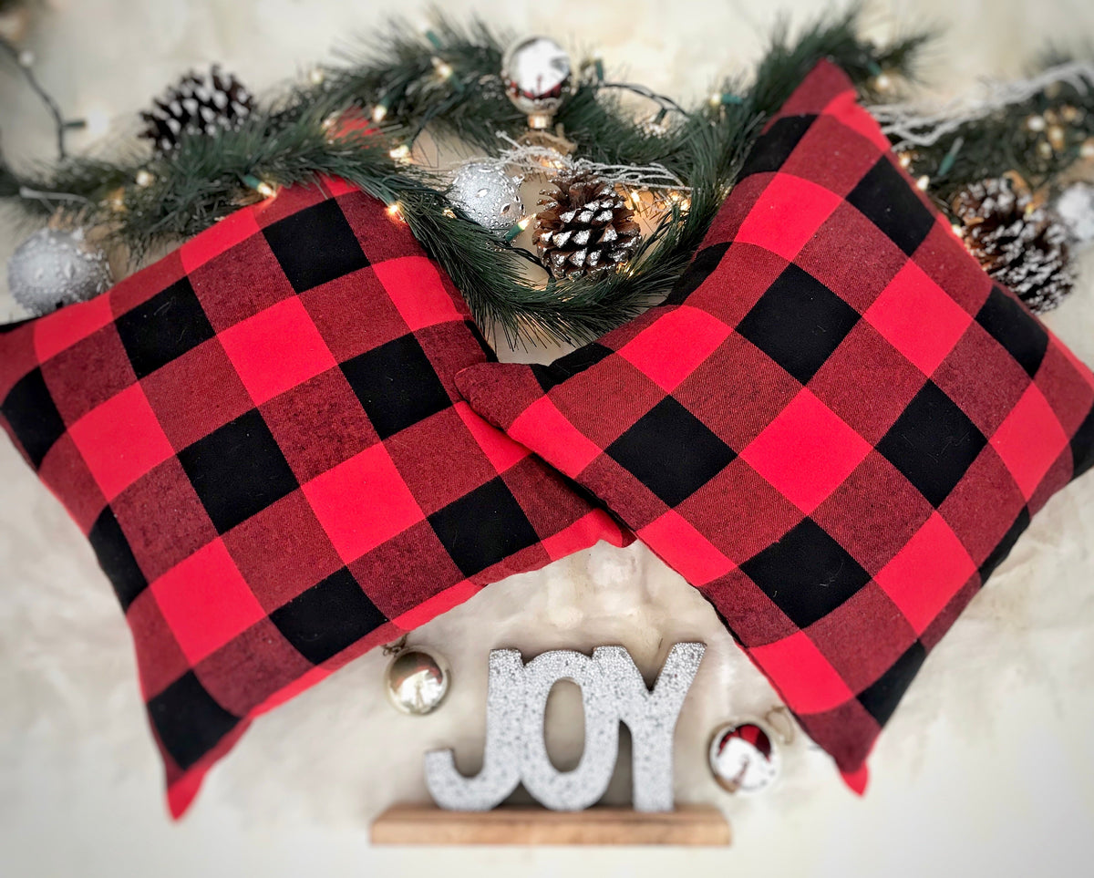 Red Buffalo Plaid Pillow Cover  (Online Exclusive)