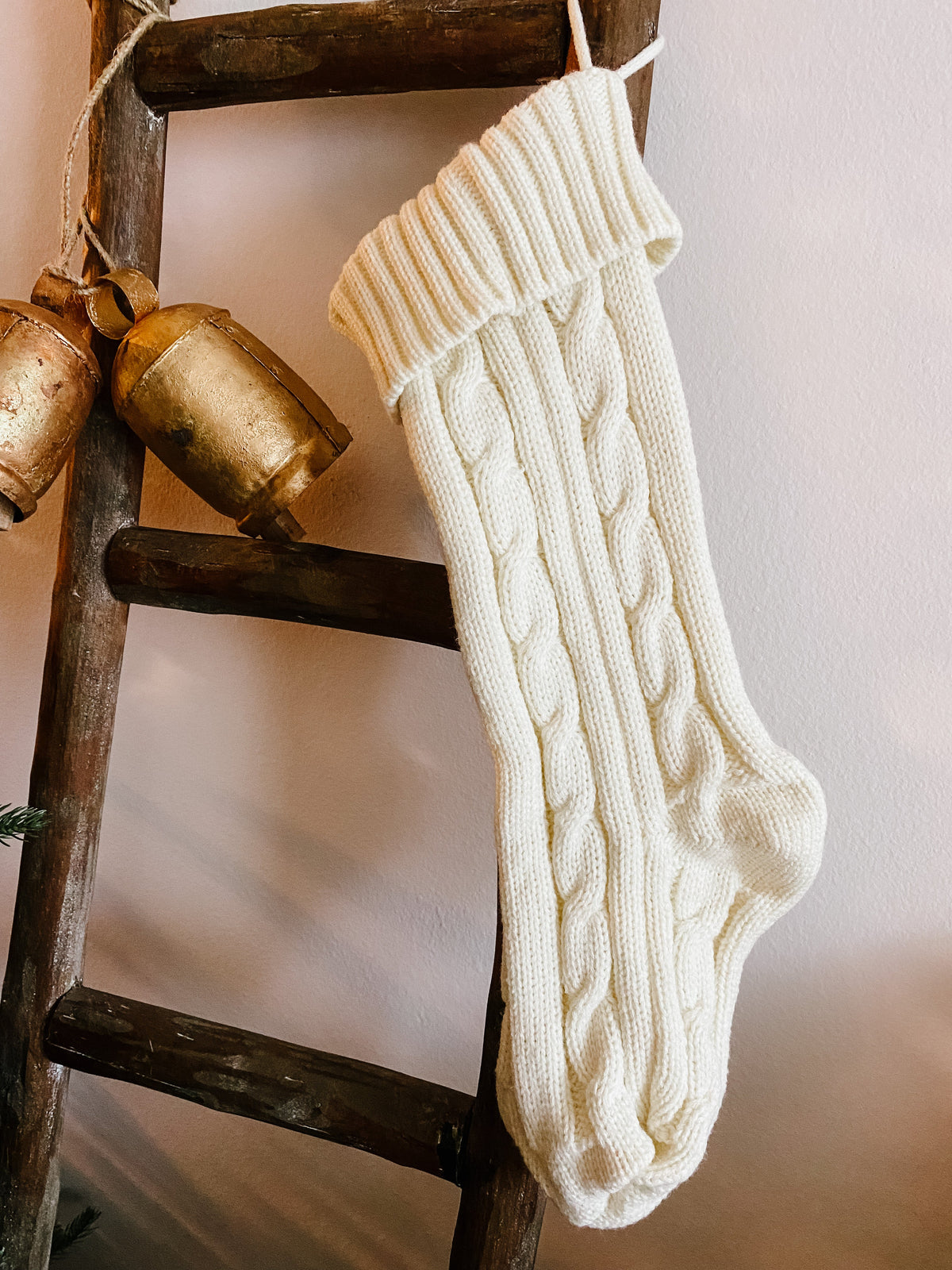 Diamond Knitted Christmas Stocking (Online Exclusive)