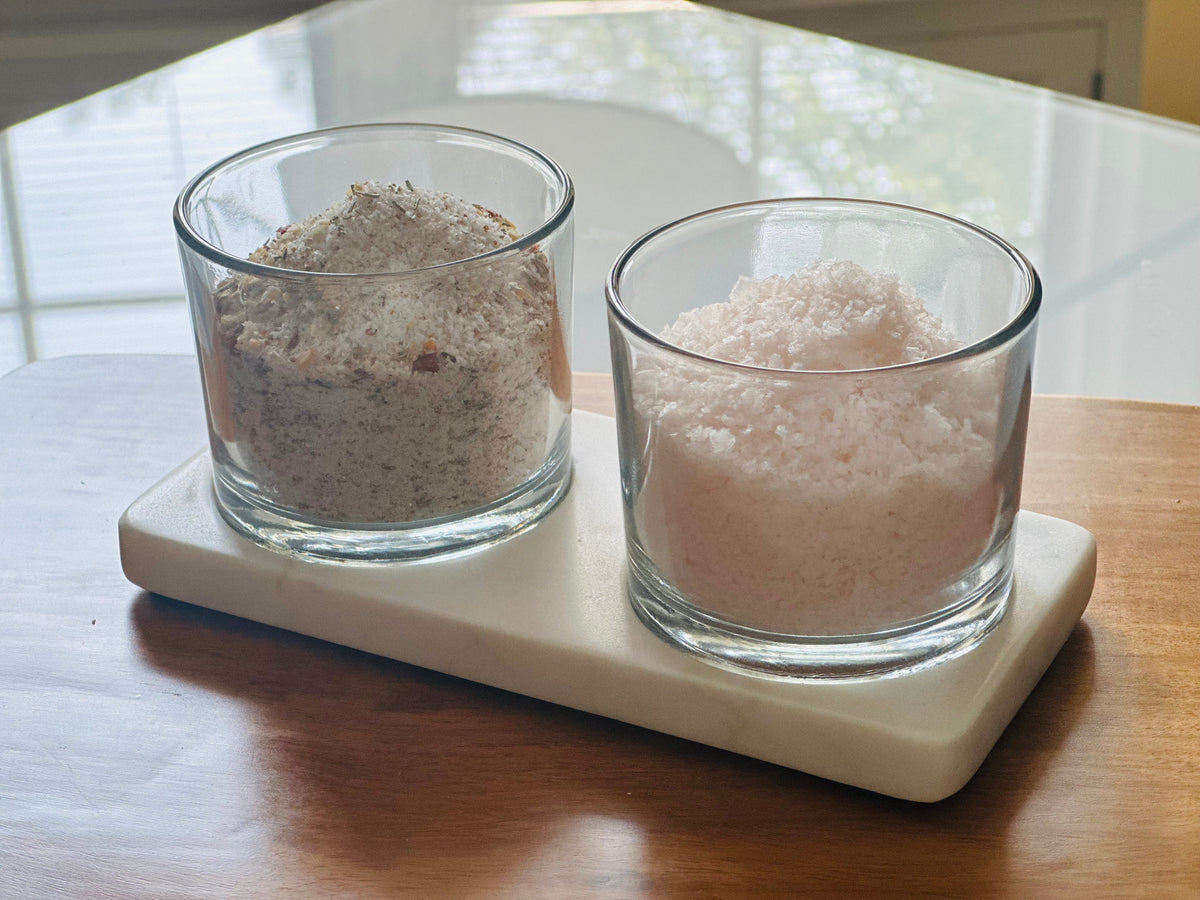 Glass + Marble Salt Cellar (Online Exclusive)