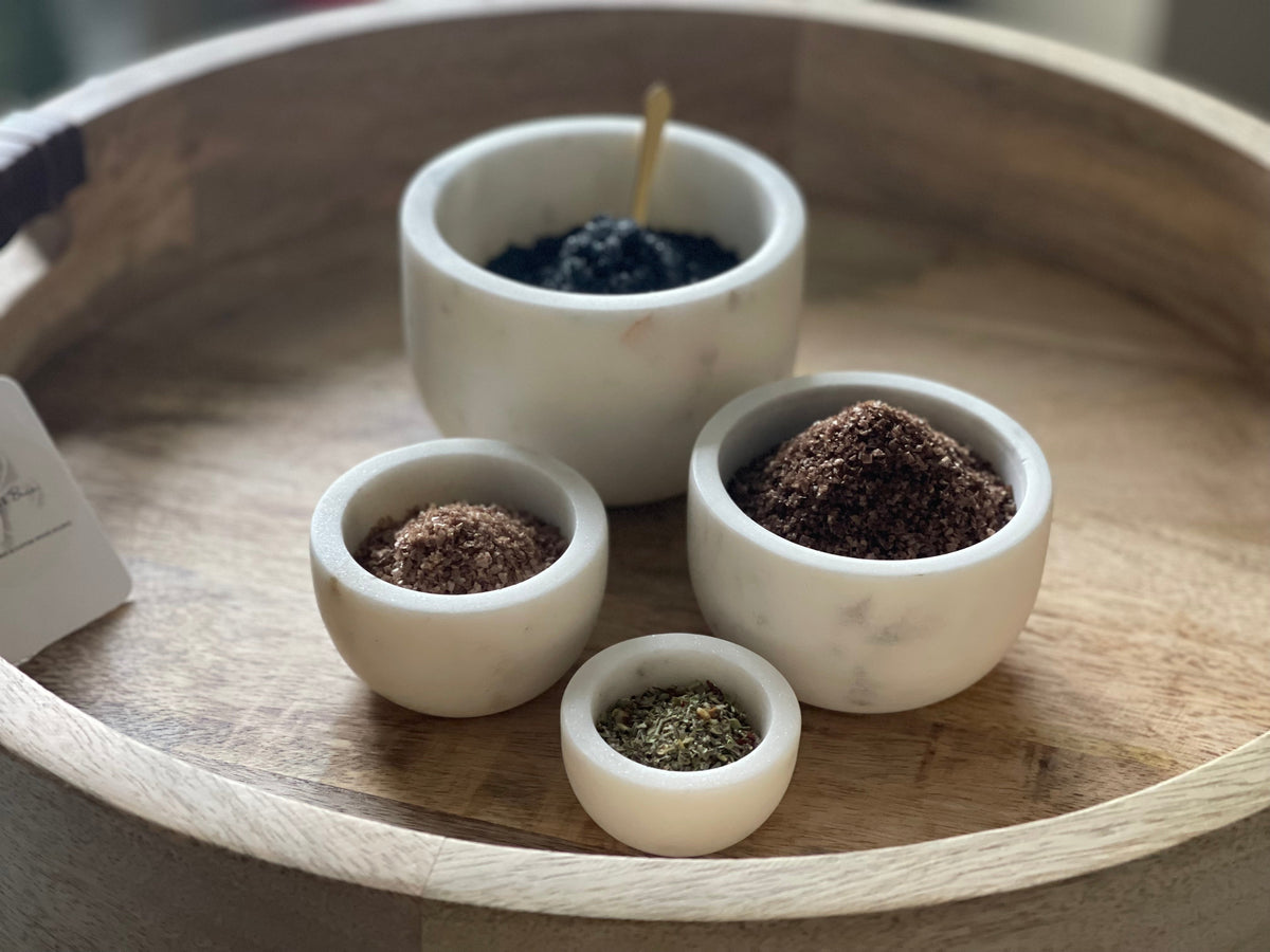 Mango Wood Tray w/ Buffalo Leather Handles (Online Exclusive)