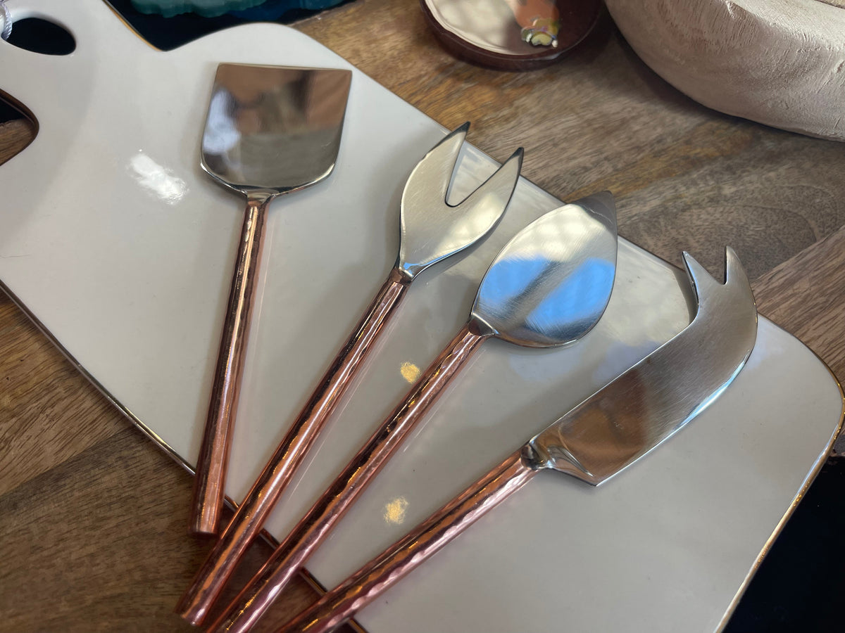 White & Gold Serving Tray (Online Exclusive)