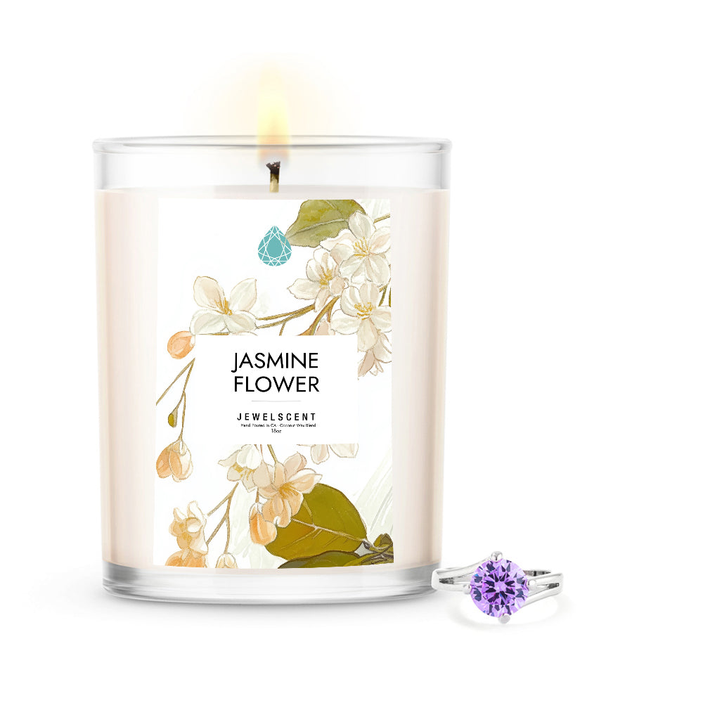 Jasmine Flower 18oz Home Jewelry Candle (Online Exclusive)