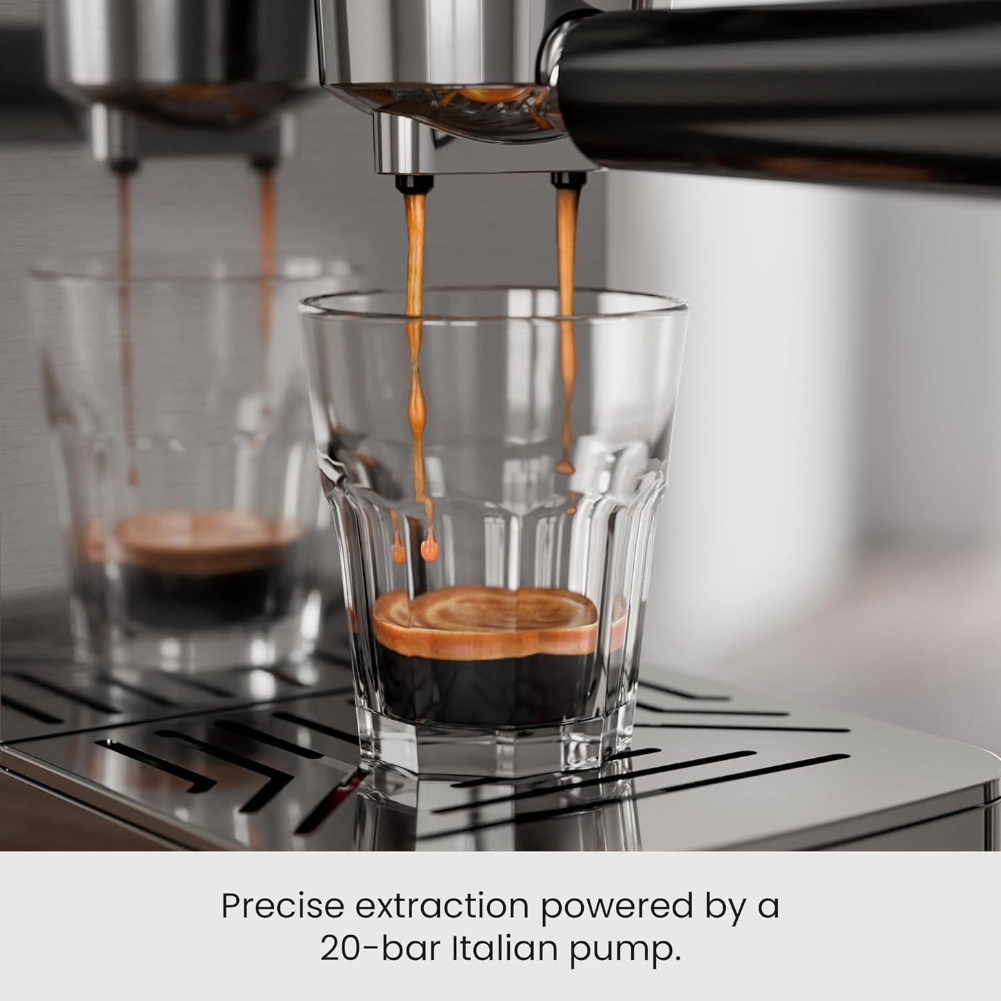 Kismile Espresso Coffee Maker Machine 20 Bar, with Milk Frother Steam Wand  (Online Exclusive) CM8032