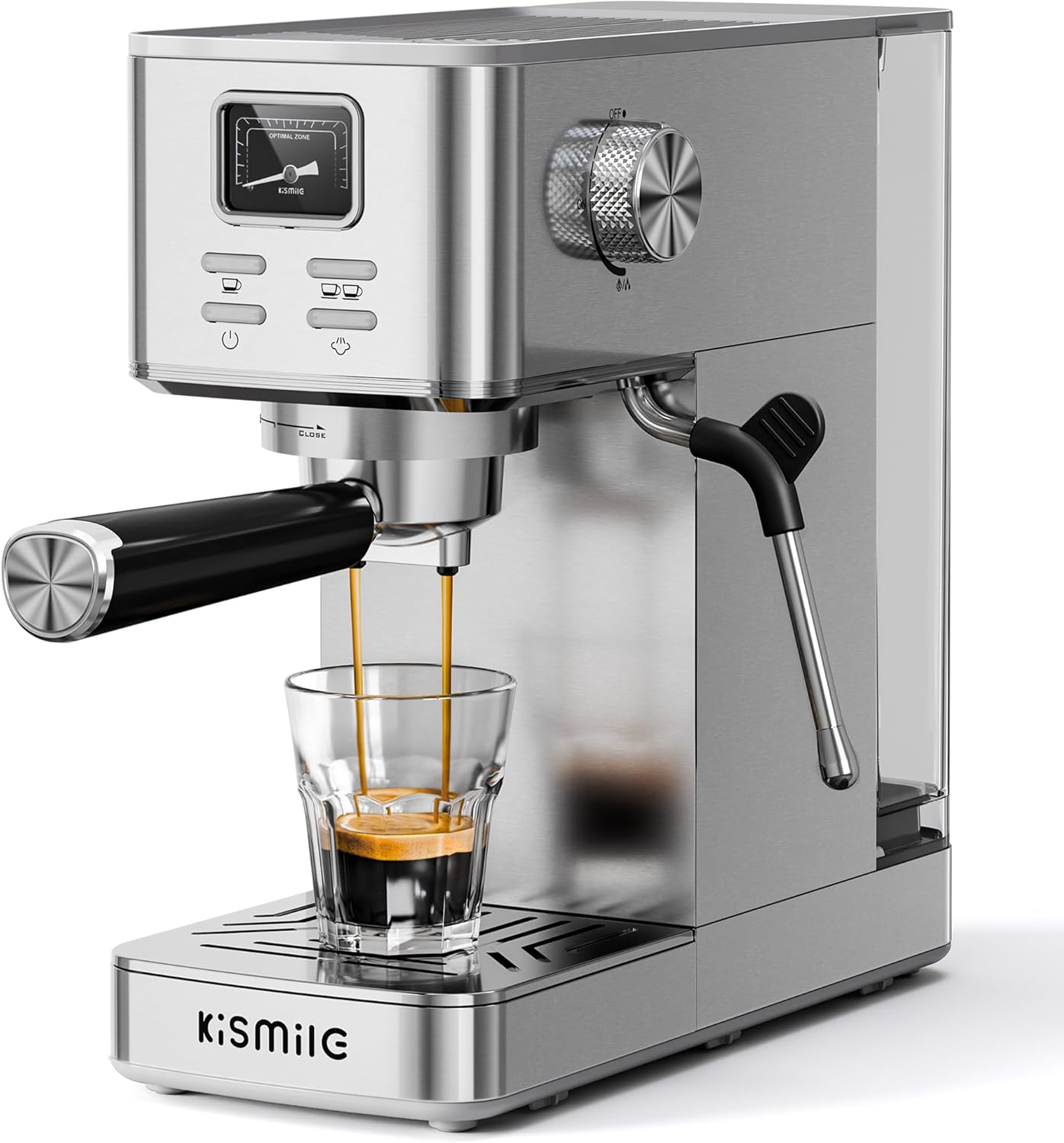 Kismile Espresso Coffee Maker Machine 20 Bar, with Milk Frother Steam Wand  (Online Exclusive) CM8032
