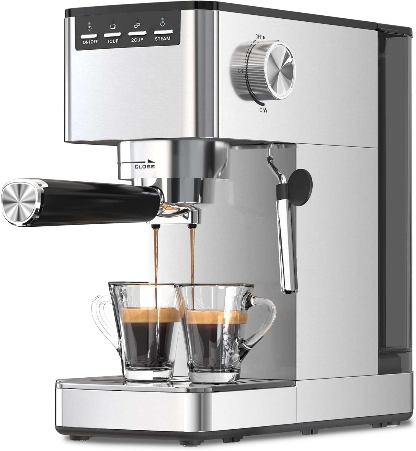 Kismile Espresso Coffee Maker Machine 20 Bar, with Milk Frother Steam Wand  (Online Exclusive) CM8032