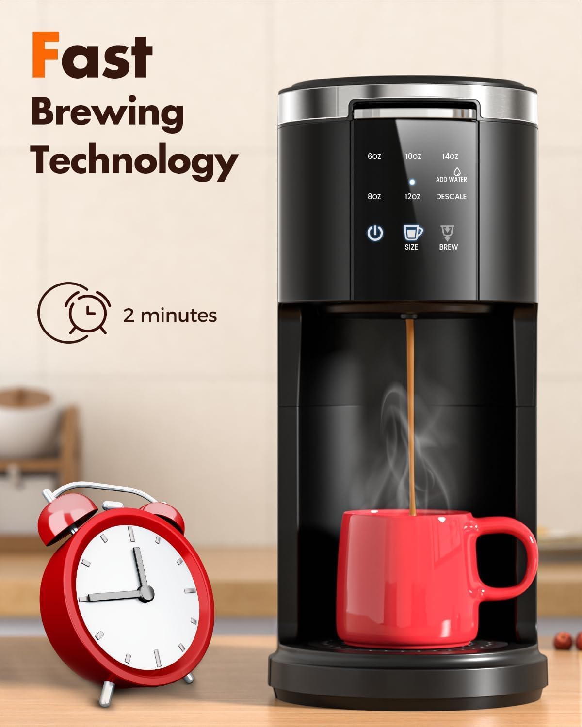 Kismile Single Serve Coffee Maker CM3729  (Online Exclusive)